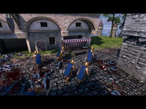 500 Skeletons Zombies, Orcs and Dwarfs vs 8 Golden Knights   Ultimate Epic Battle Simulator    UEBS