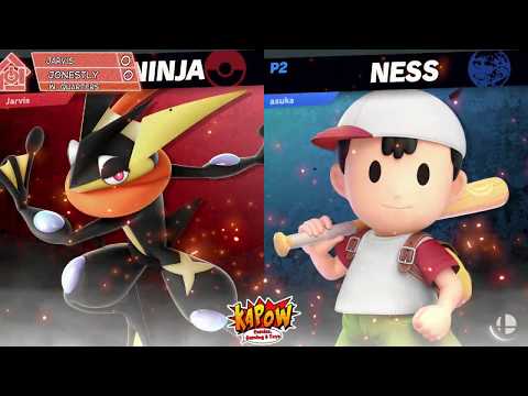 Smash Ultimate Tournament 1/27/19 - Jarvis(Greninja) Vs Jonestly(Ness) - W. Quarters