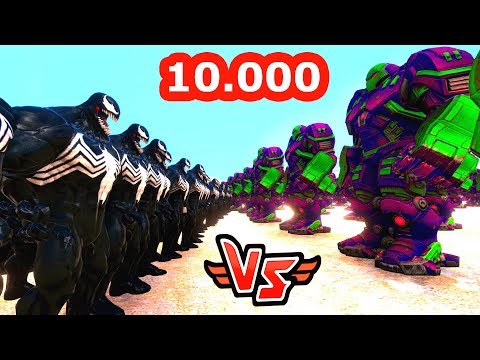 10.000 VENOM VS 10.000 HULKBUSTER 😱 - Süper Kahramanlar