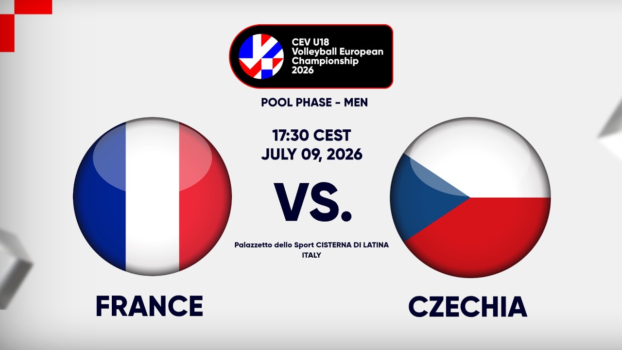 Full Match | France vs. Czechia | CEV U18 Volleyball European Championship 2026 | Men