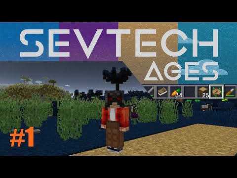 Minecraft SevTech Ages en español #1 || La era primitiva