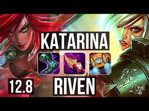 KATARINA vs RIVEN (MID) | 3.2M mastery, 9 solo kills, 24/2/5, Legendary | BR Diamond | 12.8