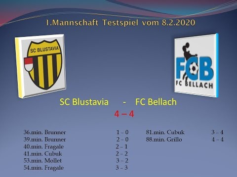 1.Mannschaft Testspiel SC Blustavia - FC Bellach