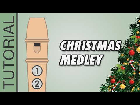 Christmas Songs Medley - Recorder Flute Tutorial