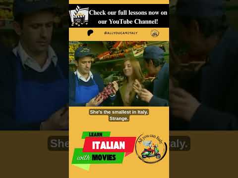 LEARN ITALIAN WITH SHORT - IN AMERICA IS ALL BIGGER #learnitalian #italianmovies  #filmitaliani
