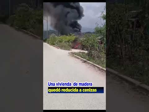 Vivienda quedó reducida a cenizas