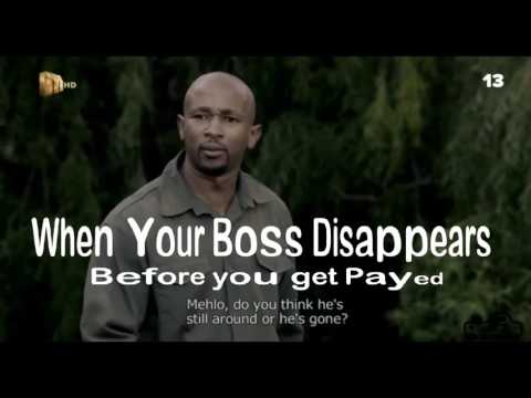 When You Boss runs before you get payed.