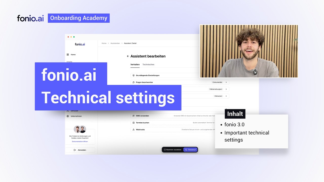 Technical Settings | Onboarding Academy