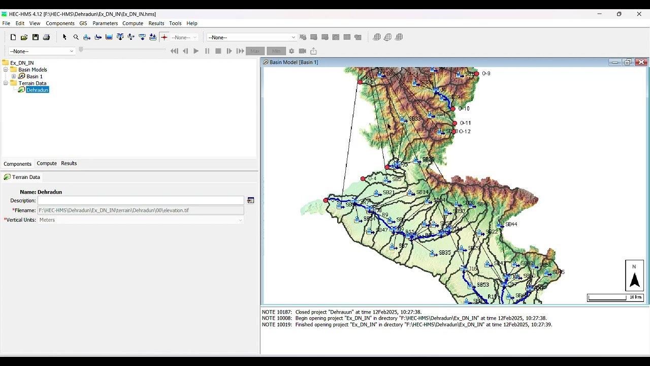 Hydrological Modeling of Dehradun District using the SCS Type-II method in HEC-HMS