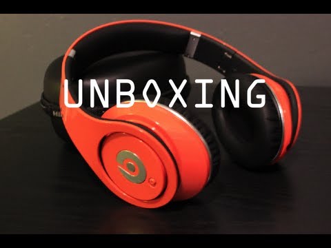 Beats By Dre Studio Headphones Unboxing (ORANGE)