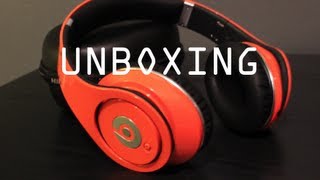 Video thumbnail for Beats By Dre Studio Headphones Unboxing (ORANGE) by iDeviceReviewGuy