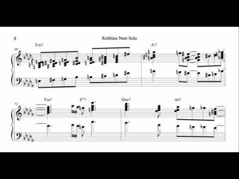 Hank Jones - Transcription - Robbins Nest Solo
