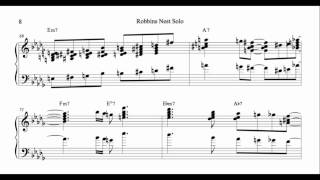 Hank Jones - Transcription - Robbins Nest Solo