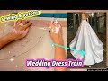 🧵 How to Make a Wedding Dress Train Pattern Making × falda circular x Sewing Tutorial