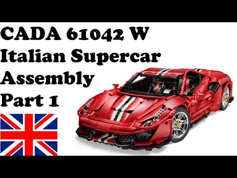 CADA 61042W - Italian Supercar (Ferrari 488 Pista) - Assembly Part 1