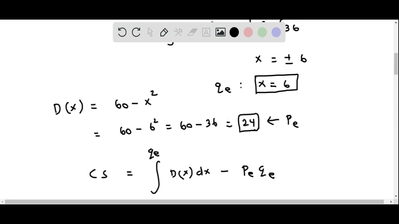 Calculus Determine Consumer Surplus
