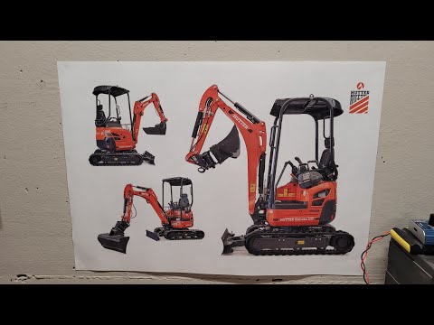 Build - RC Kubota Hutter U17 1:15 Scale Excavator [How to scale a drawing]