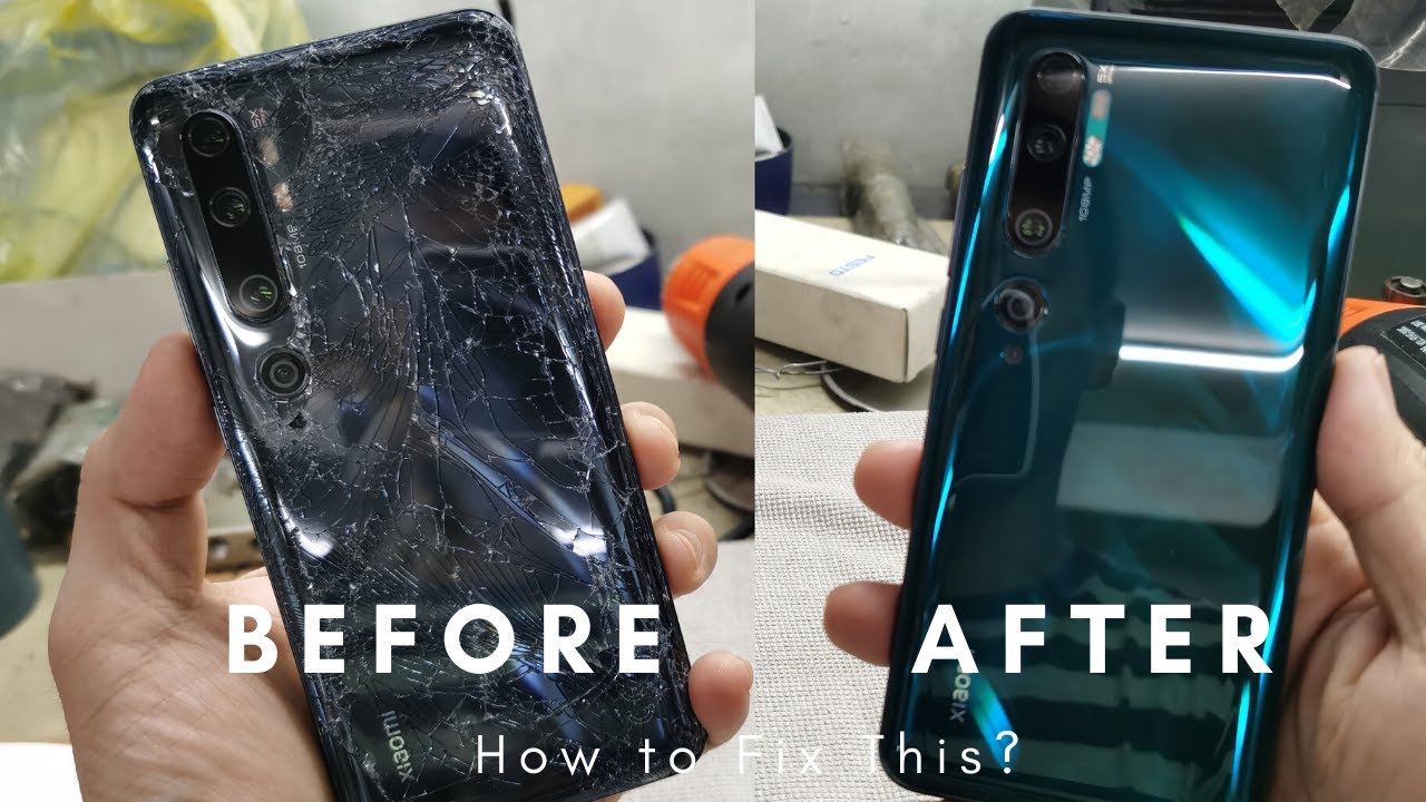 Mi Note 10: How to Change a Cracked Glass Backcase
