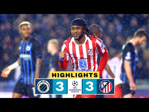 Club Brugge vs Atletico Madrid 3-3 Resumen | Christos Tzolis Goal | UCL 2025-26 Highlights | Lookman