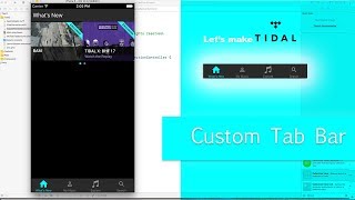 Tidal App 2: Custom Tab Bar