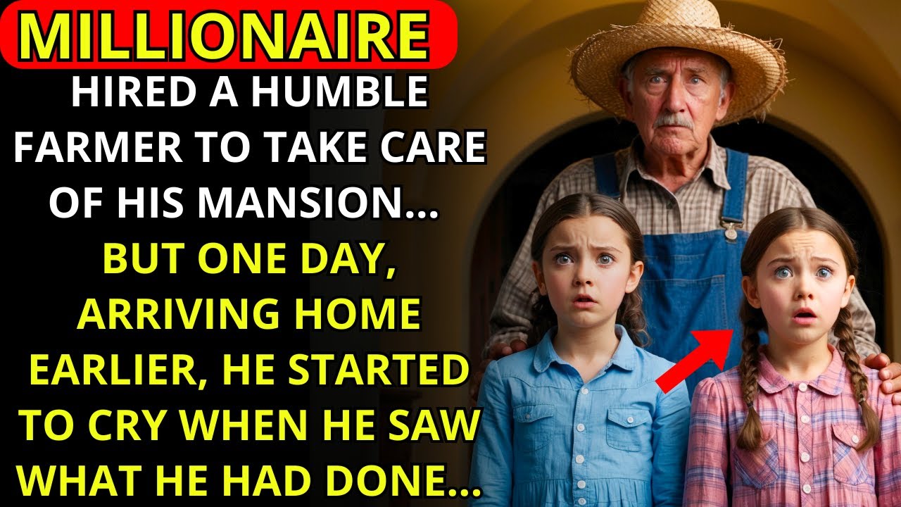 A MILLIONAIRE HIRED A HUMBLE FARMER, AND ONE DAY, THE BUSINESSMAN CRIED WHEN HE SAW WHAT HE DID...