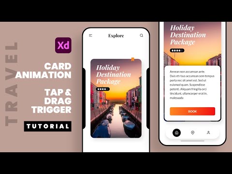 Cafe App UI Design and Interaction Animation in Adobe XD XD Tutorial Speed Art Tips Tricks