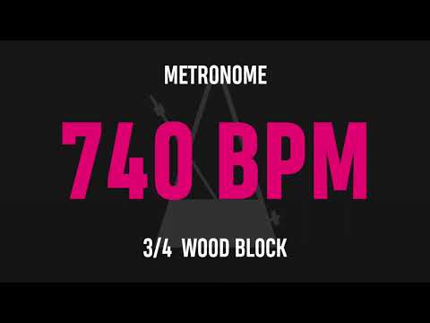740 BPM 3/4 - Best Metronome (Sound : Wood block)