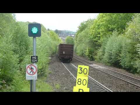 09/05 - 66197 @ Sowerby Bridge on 6Z45 15:48 Milford West Sidings to Arpley Sidings - more for scrap