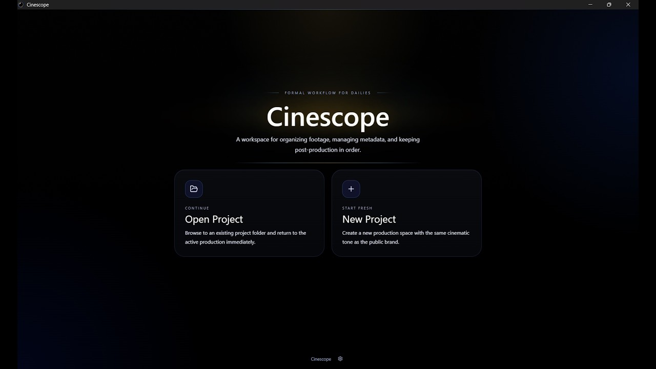Cinescope Demo Video