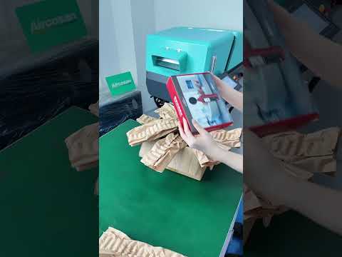 This double-layer cardboard cutting machine is amazing! The upper layer cuts into a mesh shape,