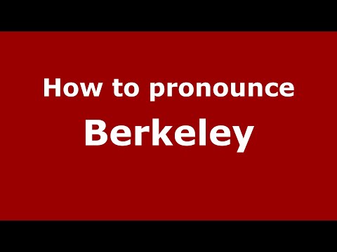 How to pronounce Berkeley