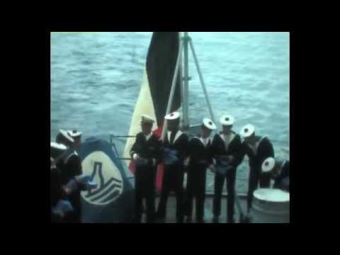 De Belgische zeemacht  jaren  60  les messages à la mer. Boodschap in zee.