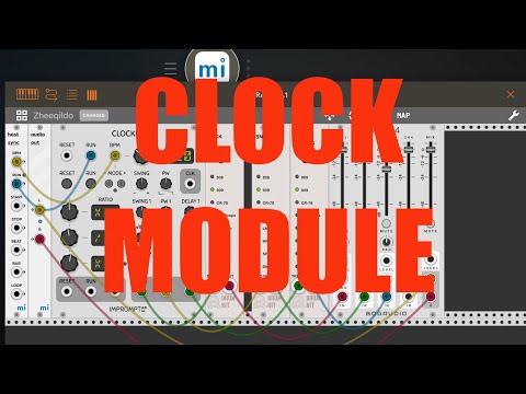 miRack AUv3 - Tutorial: Exploring the app Part 2, Clock module