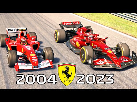 Ferrari F1 2023 SF-23 VS Ferrari F1 2004 (Schumacher) - Monza GP
