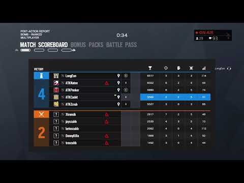Rainbow Six Siege Ps4 Controller Champion - Playing Ranked - Operation Shadow Legacy