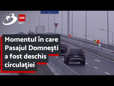 Momentul în care Pasajul Domneşti a fost deschis circulaţiei