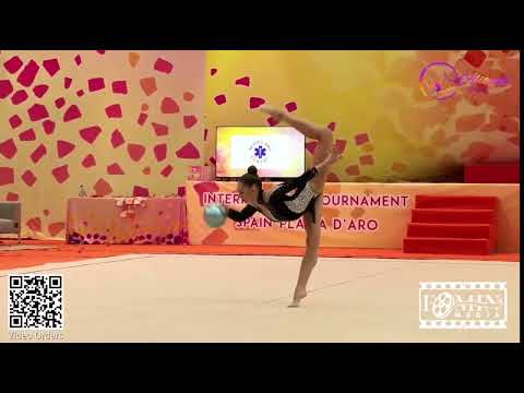 Anastasiia Salos BLR new Ball routine Golden cup Spain
