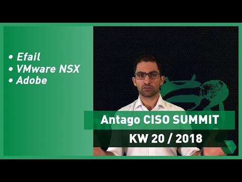 CISO Summit: KW 20 2018 - Schwachstellen Adobe & Sicherheitslücke VM-Ware NSX SD-WAN