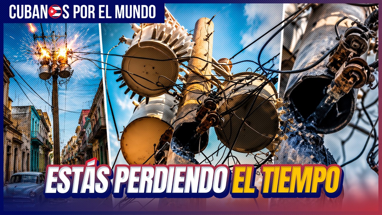 Cuba: poste quemado con transformadores amenaza con electrocutar a civiles