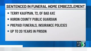 Former funeral home director sentenced in embezzlement scheme