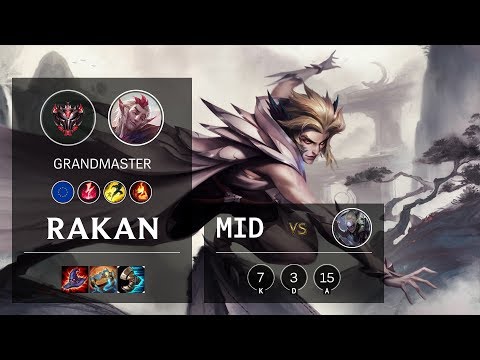 Rakan Mid vs Diana - EUW Grandmaster Patch 10.4