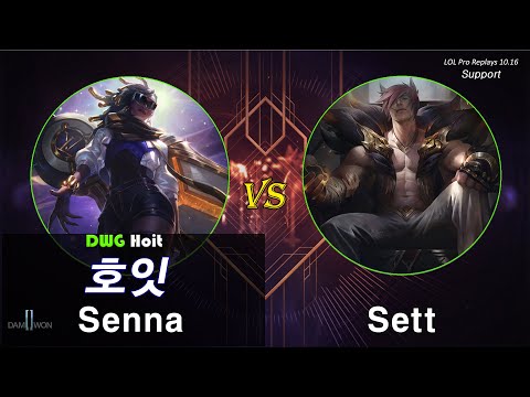 [원딜] 호잇 세나 vs 세트 / 롤 프로 리플레이 (DWG Hoit Senna vs Sett Challenger Pro Replays)