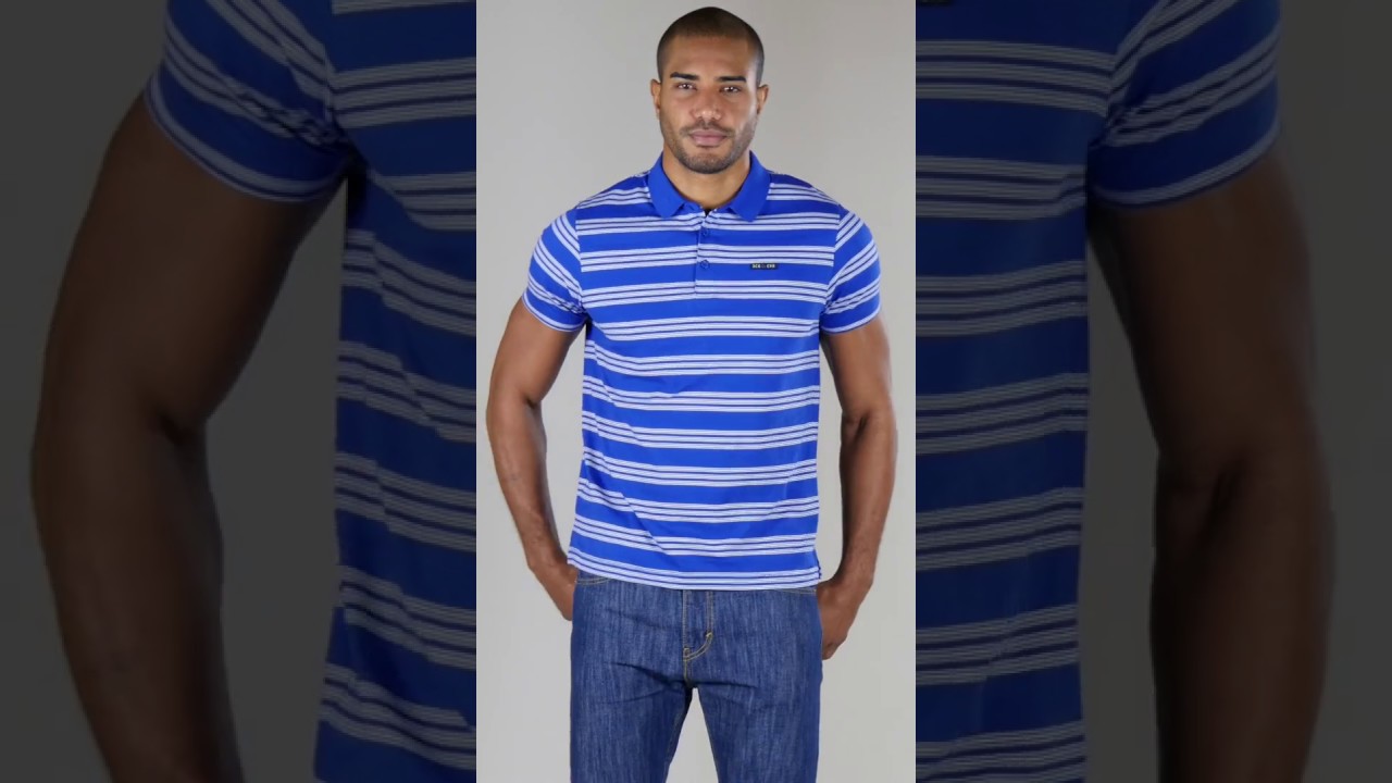 Studio - Duck And Cover Stripe Polo Shirt