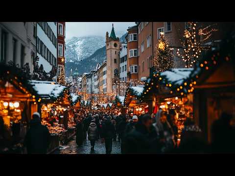 Alps - Christmas is coming, a walk through beautiful Innsbruck. Christmas markets and architecture