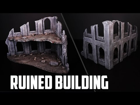 Cheap & Easy Warhammer 40k Building Ruins Foamboard