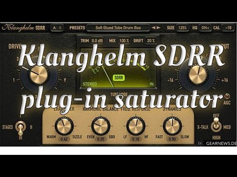 Klanghelm SDRR Saturation plug-in - demonstration on electric guitar