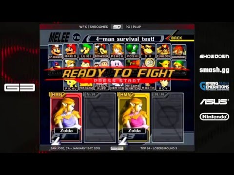 GENESIS 3 - WFX|Shroomed (Sheik)vs PG|Plup (Sheik) - Melee Top 64 - LR4