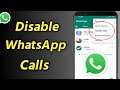 How To Disable WhatsApp Calls Ignore Or Block All Whatsapp Calls Turn Off WhatsApp Calls