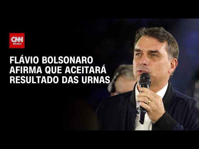 Flávio Bolsonaro diz que aceitará resultado das urnas e defende que preso trabalhe | CNN 360°