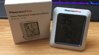 ThermoPro TP50 Room Digital Indoor Temperature / Humidity Monitor & Hygrometer - Unboxing and Review
